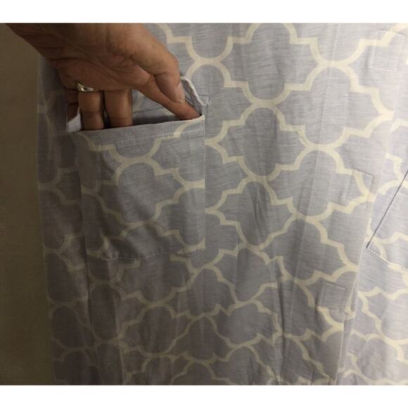 Kindred Bravely Womens Universal Labor Delivery Gown Blue and White Size Small - Picture 4 of 9